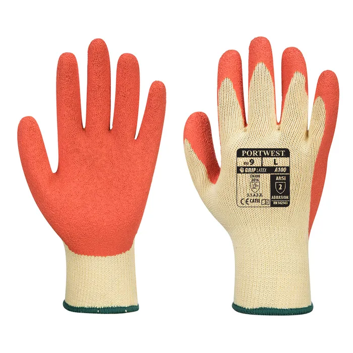 Gants enduit latex A100 orange - PORTWEST