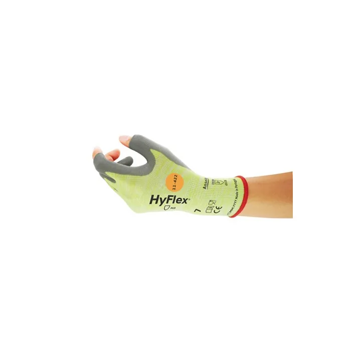 Paire de Gants HyFlex 11-422 jaune/gris - ANSELL